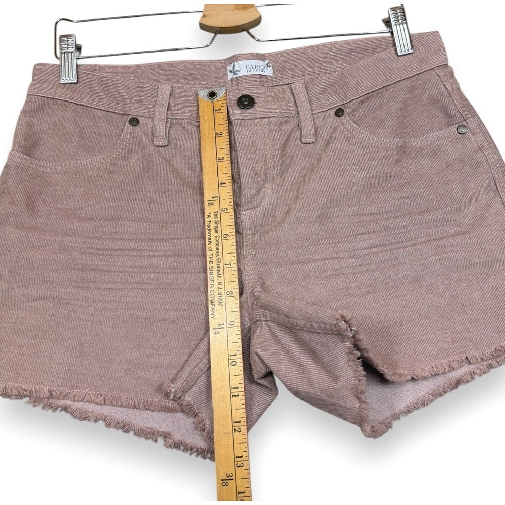 Carve Designs Mauve Pink Frayed Hem Women’s Shorts - Picture 9 of 10